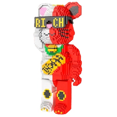 Конструктор 3D Медведь Рич 3196 деталей 3D-P2206 1